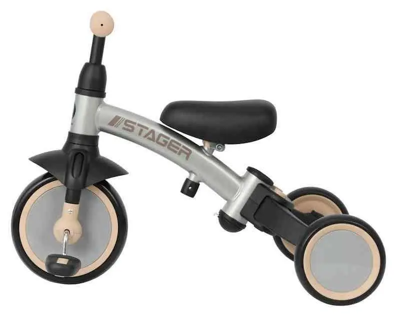 Bicicletă pentru copii Qplay Stager 3 in1, platinum