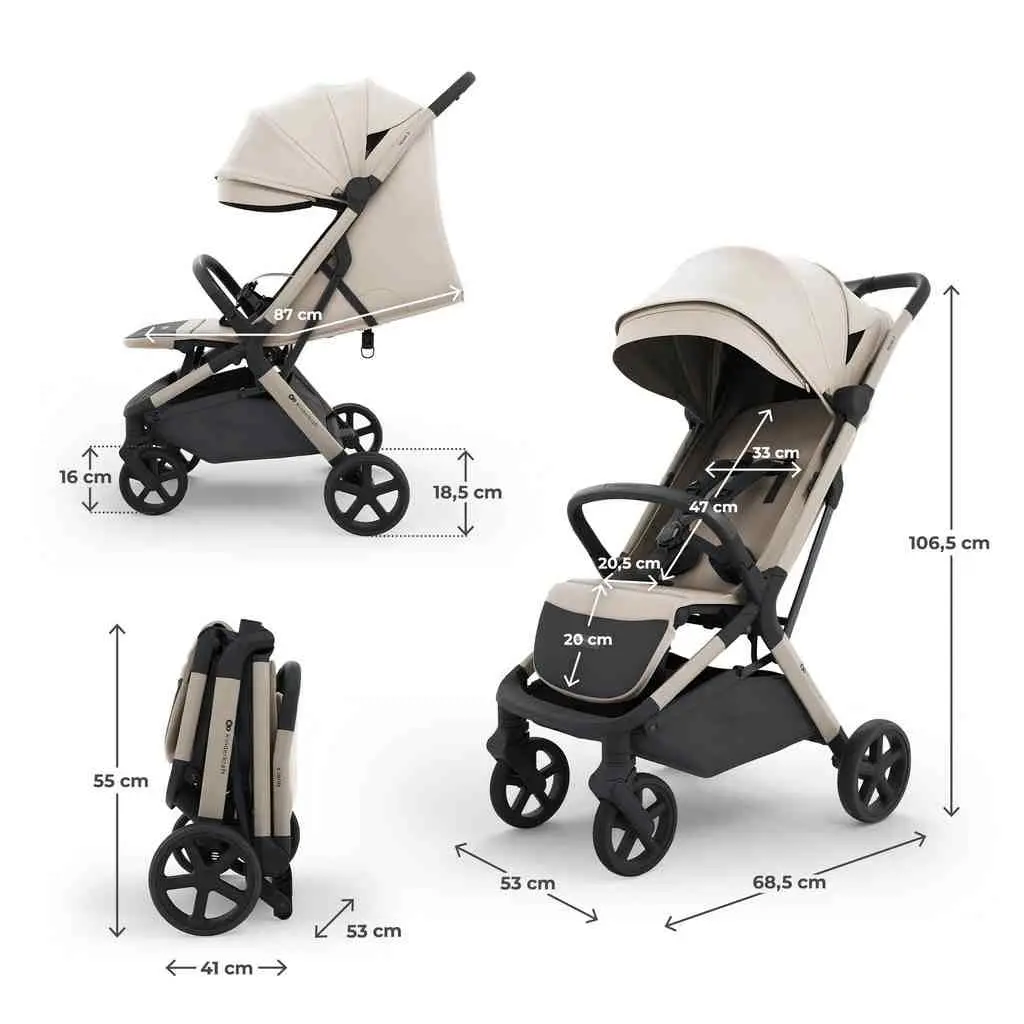 Коляска KinderKraft Nubi 3, бежевый