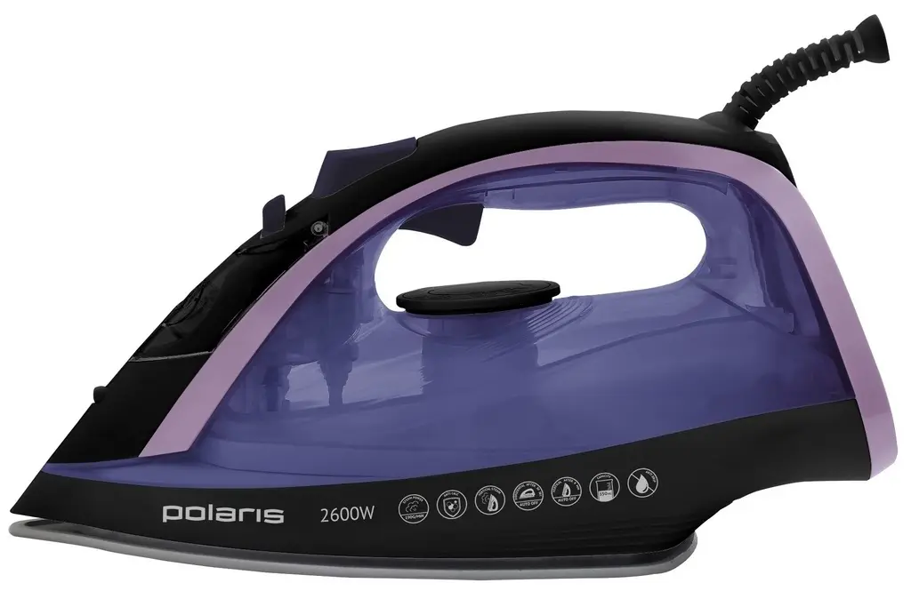 Утюг Polaris PIR2668AK, черный/фиолетовый