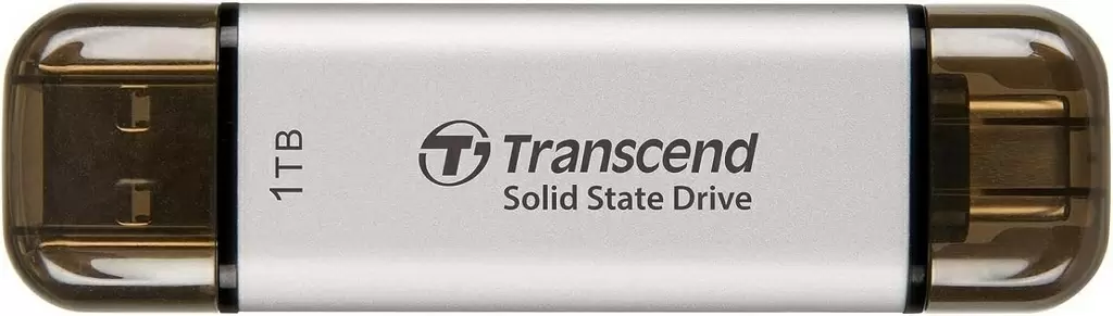 Disc rigid SSD extern Transcend ESD310S 1TB, argintiu