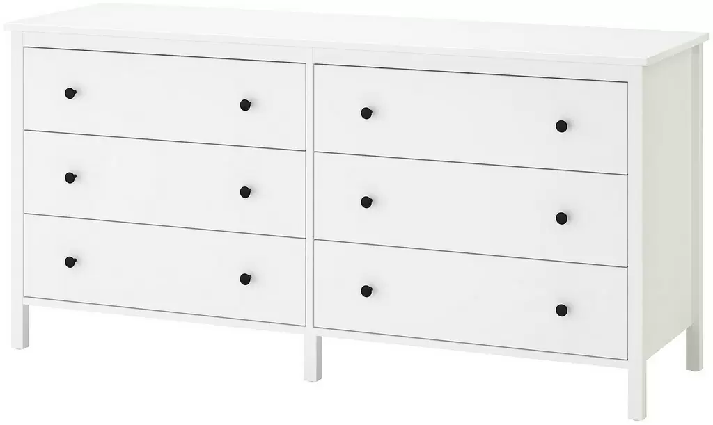 Comodă IKEA Koppang 6 sertare 172x83cm, alb