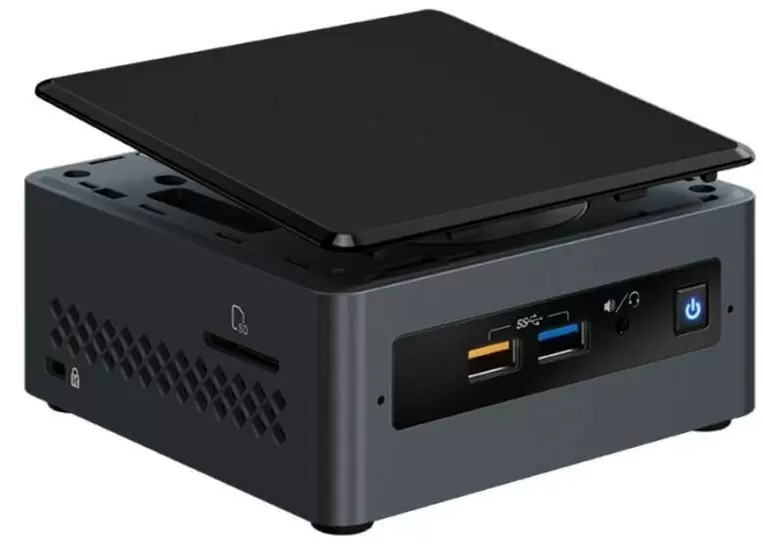 Mini PC Intel NUC Barebone BOXNUC7PJYH, negru