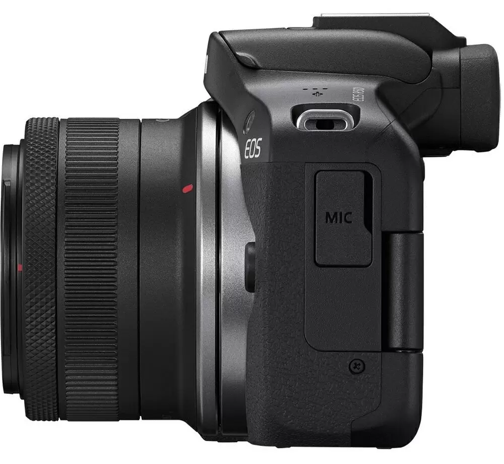 Aparat foto Canon EOS R50 Black + RF-S 18-45mm f/4.5-6.3 IS STM + RF-S 55-210mm f/5-7.1 IS STM, Kit, negru