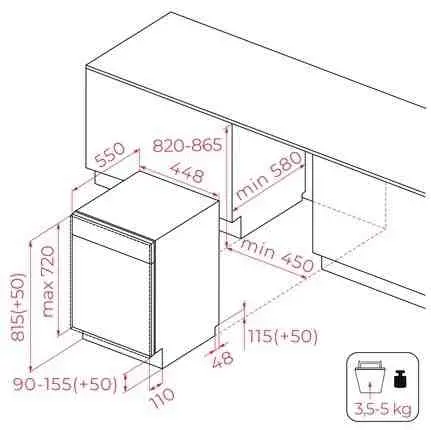 Maşină de spălat vase Teka DFI 44800