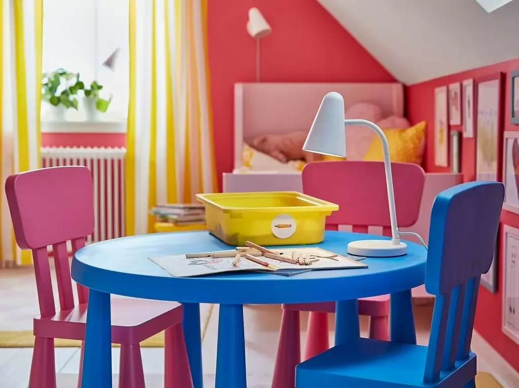 Scaun pentru copii IKEA Mammut, albastru