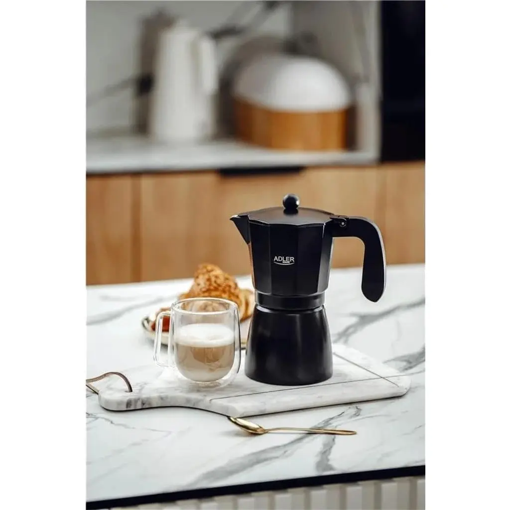 Cafetiera gheizer Adler AD-4420, negru