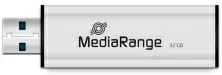 USB-флешка MediaRange MR916 32ГБ, серебристый