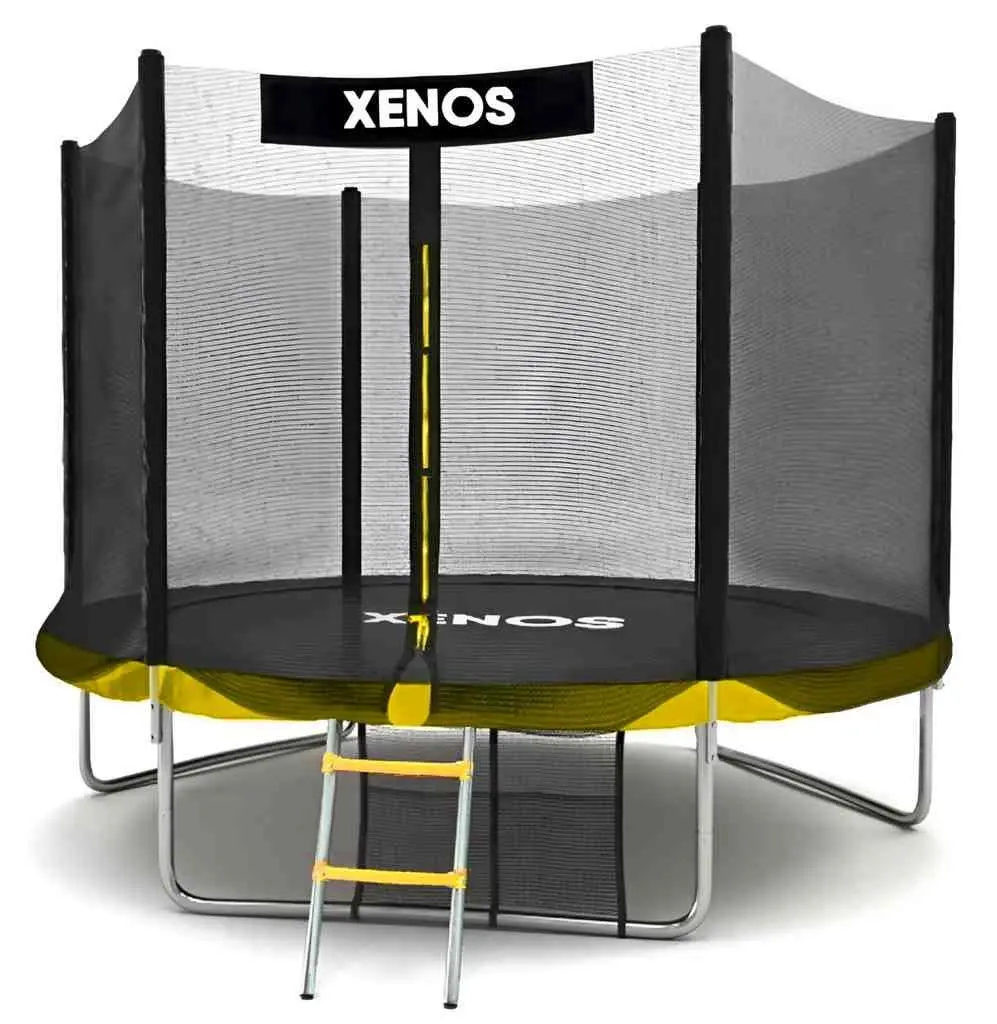 Батут Xenos XT-8FT 244cm, черный/желтый