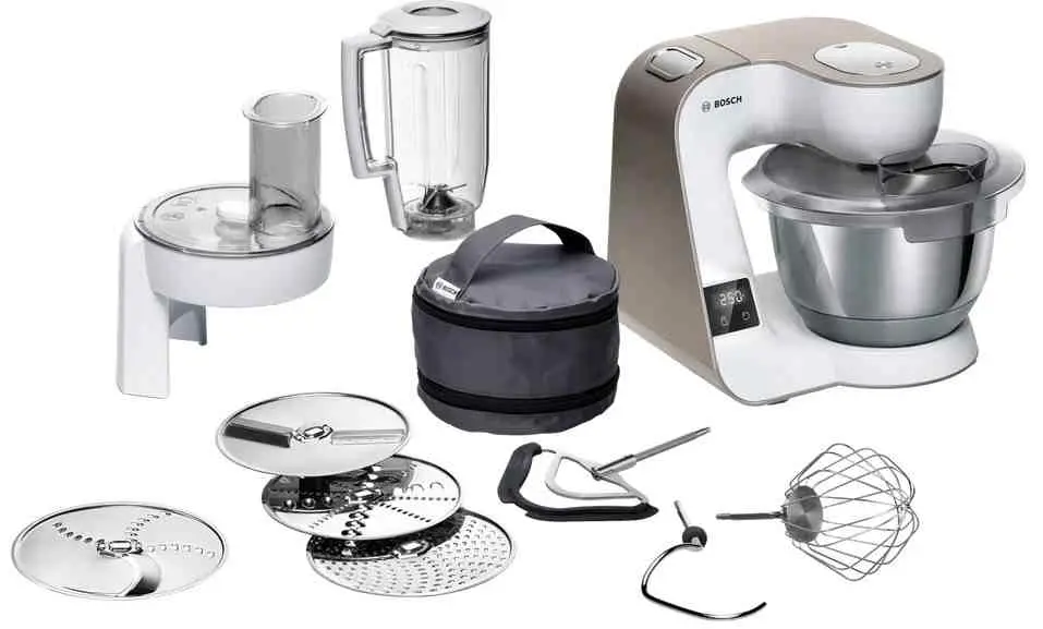 Кухонный комбайн Bosch MUM5XW20, белый/бронзовый