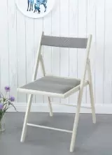 Scaun IKEA Frosvi, alb/knisa gri