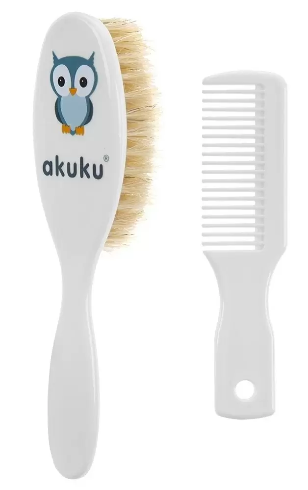 Набор детских расчёсок Akuku A0307, белый