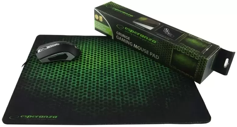 Mousepad Esperanza Grunge XL, negru/verde