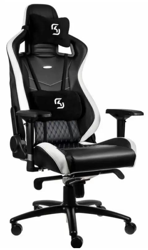 Компьютерное кресло Noblechairs NBL-PU-SKG-001 SK, черный/белый