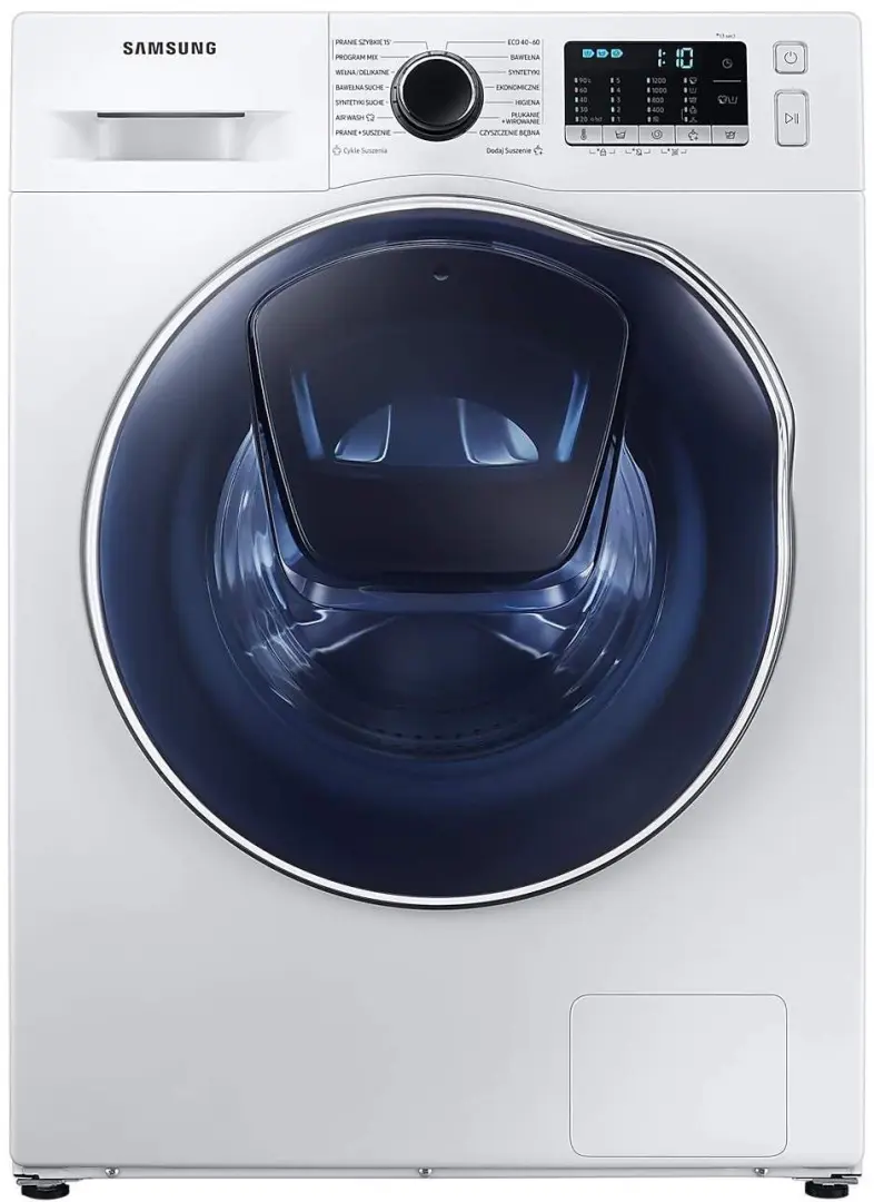 Стиральная машина Samsung WD8NK52E0ZW/EO, белый/черный