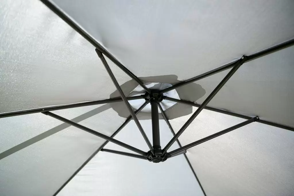 Umbrelă de gradină FunFit 300cm, gri