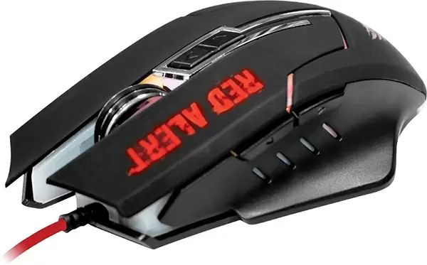 Mouse Qumo Dragon War Red Alert, negru