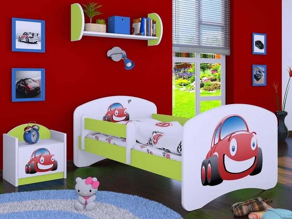 Тумба прикроватная Happy Babies Happy SZN02 Auto, белый/пастельно-зеленый на tehnoparc.md Тумба прикроватная Happy Babies Happy SZN02 Auto, белый/пастельно-зеленый