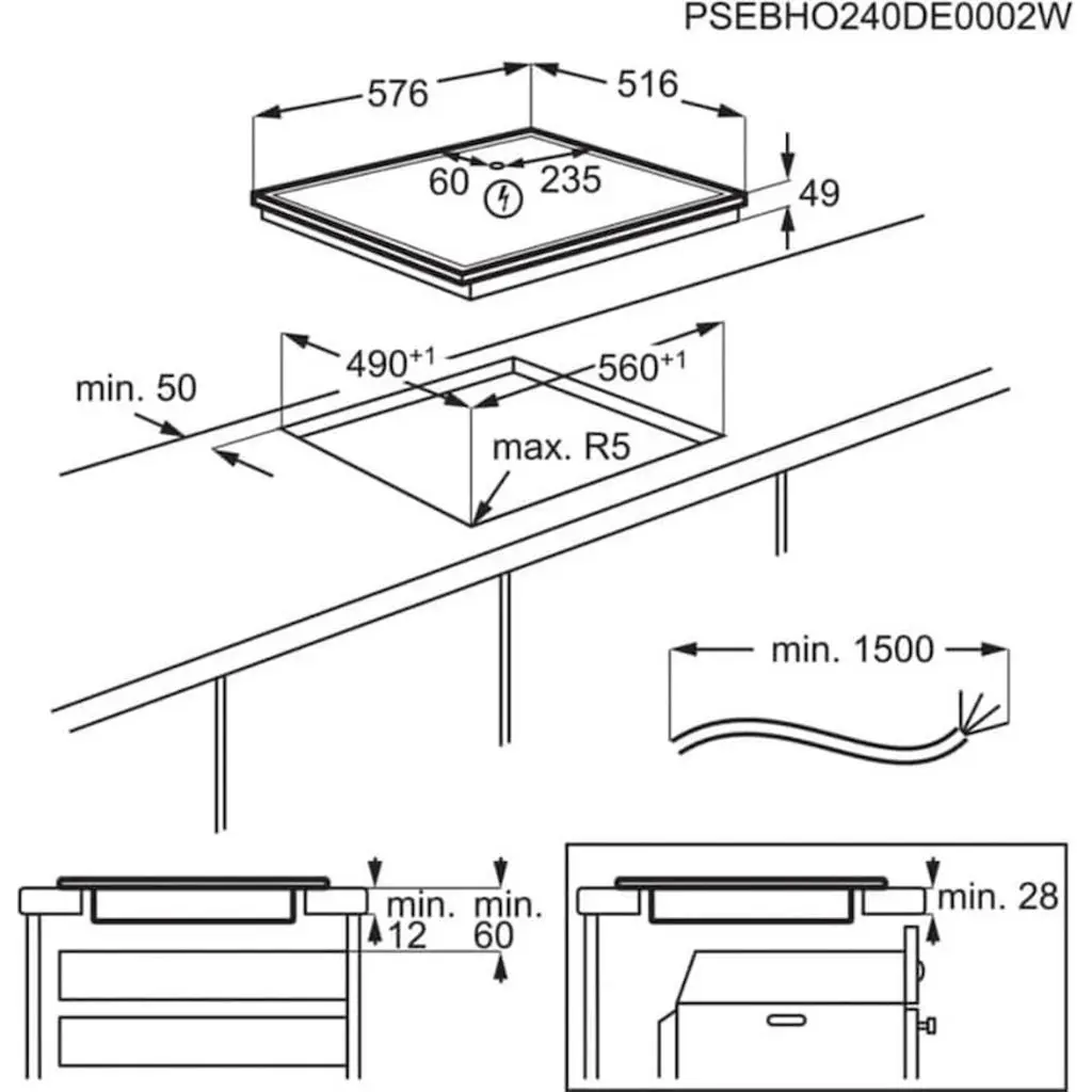 Plită incorporabilă cu inducție AEG TN64IA00XB, negru pe tehnoparc.md Plită incorporabilă cu inducție AEG TN64IA00XB, negru