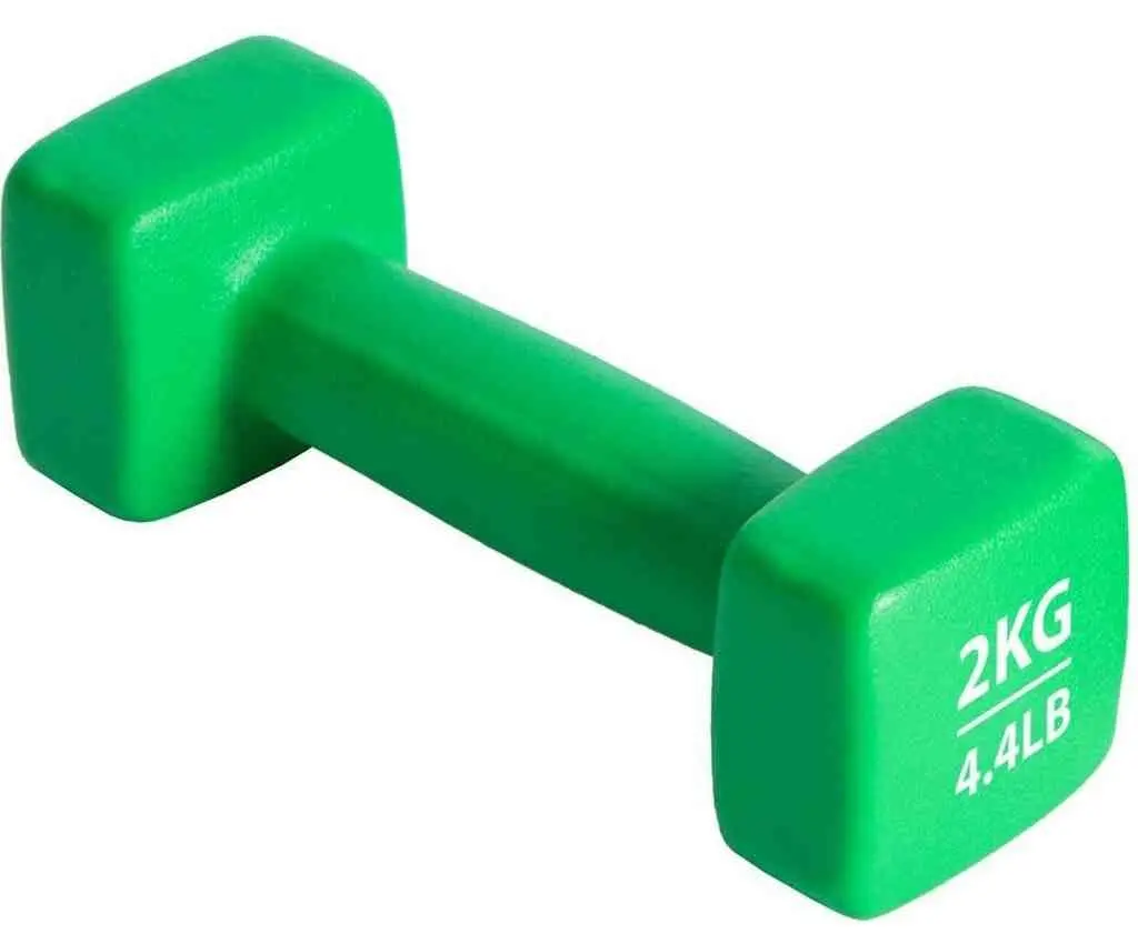 Halteră Pure Neopren Dumbbell Set 2x2kg, verde