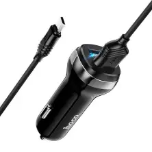 Автомобильная зарядка Hoco Z40 Superior + Micro, черный на tehnoparc.md Автомобильная зарядка Hoco Z40 Superior + Micro, черный