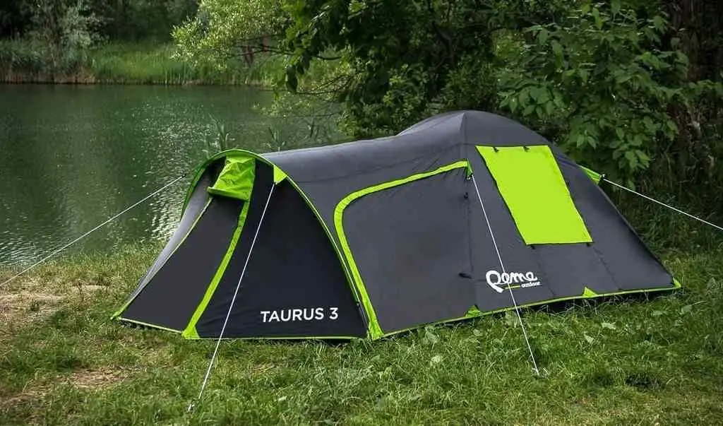 Палатка Peme Taurus 3, черный/зеленый