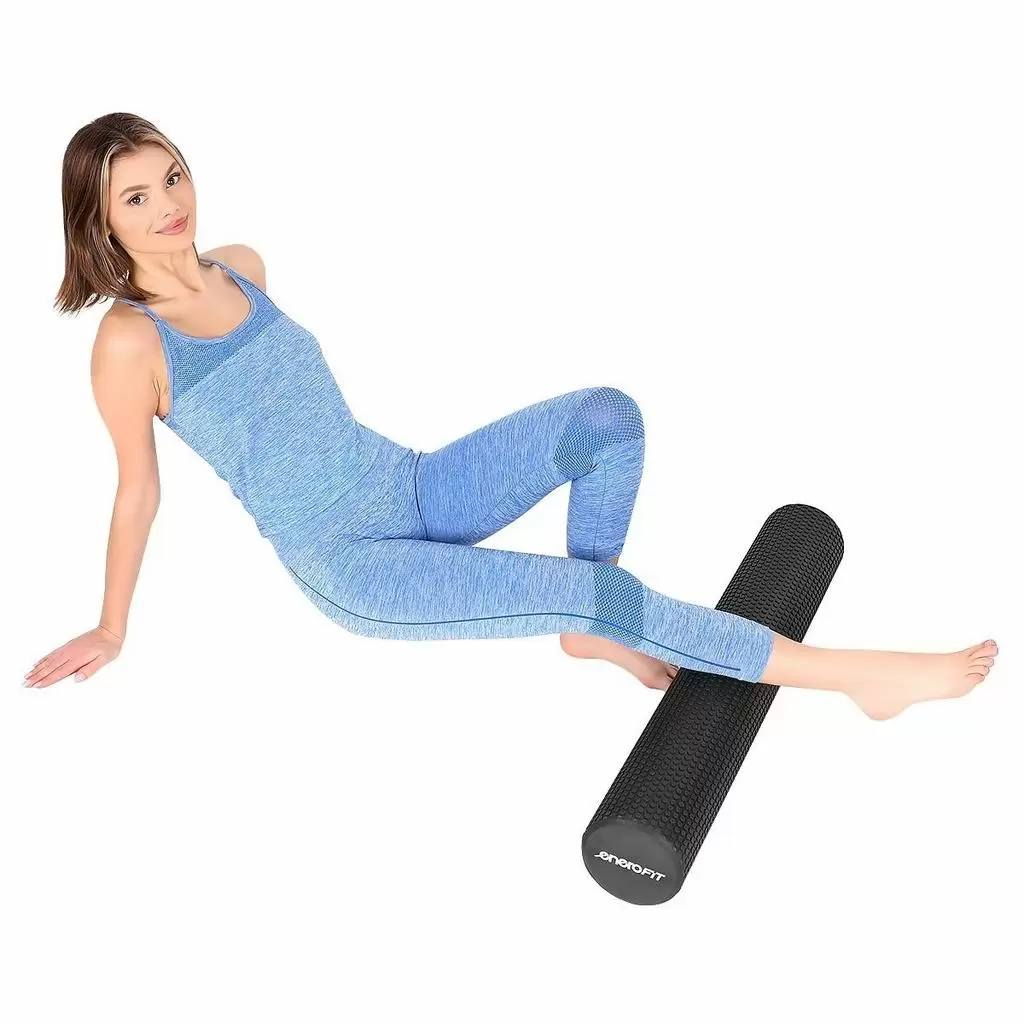 Role pentru masaj Enero Roller Fitness Yoga 15x60cm, negru