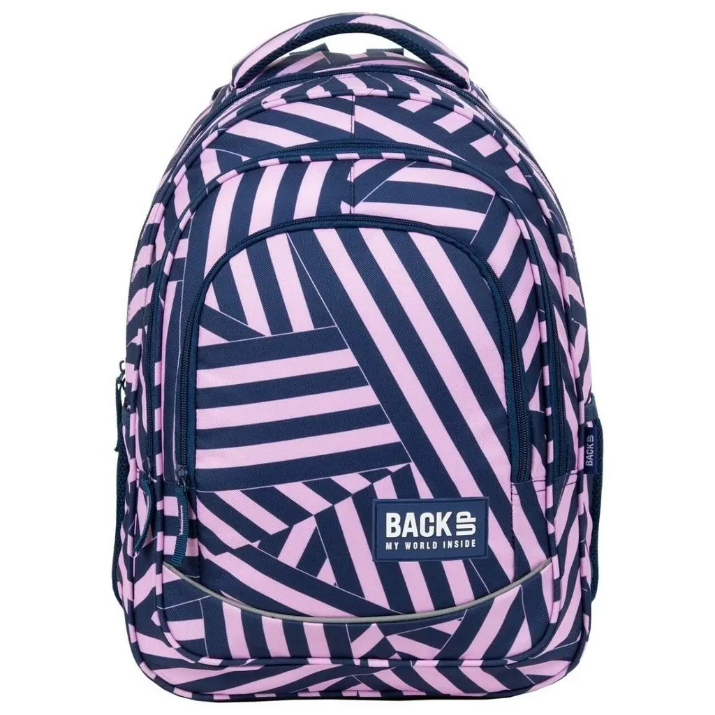 Rucsac școlar BackUP Coloured Stripes PLB3X11