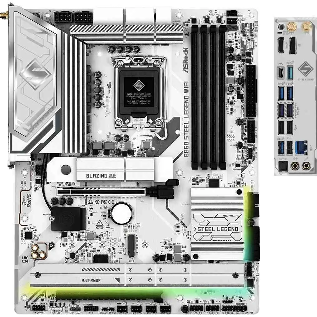 Материнская плата ASRock B860 Steel Legend Wi-Fi на tehnoparc.md Материнская плата ASRock B860 Steel Legend Wi-Fi