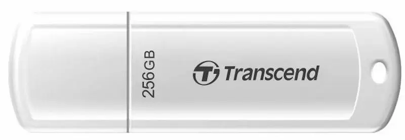 Flash USB Transcend JetFlash 730 256GB, alb