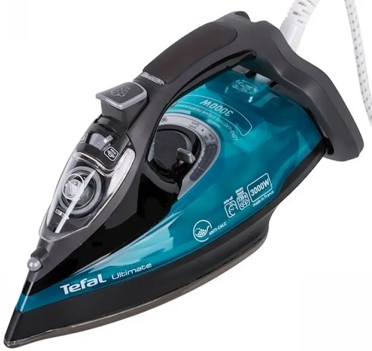 Fier de călcat Tefal FV9785E0, negru/albastru pe tehnoparc.md Fier de călcat Tefal FV9785E0, negru/albastru