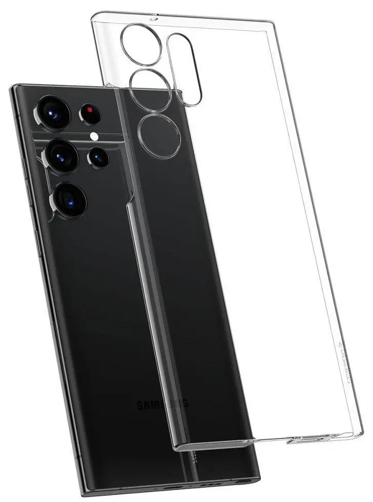 Чехол Spigen Samsung Galaxy S23 Ultra Airskin Crystal, прозрачный на tehnoparc.md Чехол Spigen Samsung Galaxy S23 Ultra Airskin Crystal, прозрачный