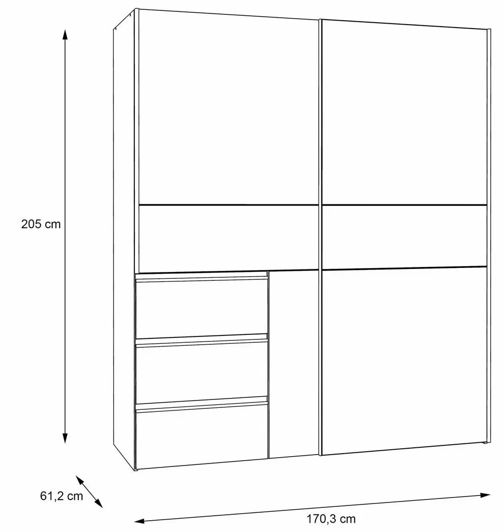 Dulap-cupe Forte Winn2 W2QS8233S-120, alb