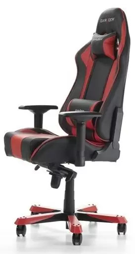 Scaun de birou DXRacer King GC-K06-NR-S3, negru/roșu