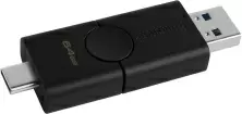 USB-флешка Kingston DataTraveler Duo 64GB, черный