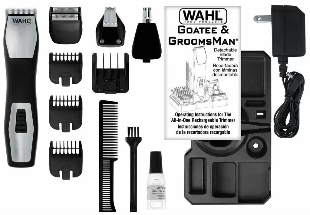 Машинка для стрижки волос Wahl GroomsMan Pro, черный/стальной