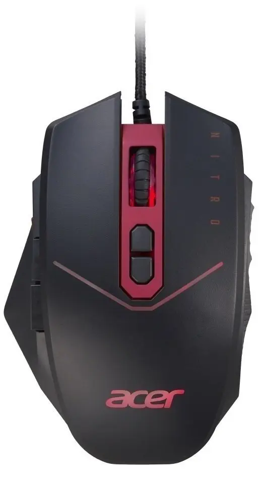 Mouse Acer Nitro NMW120, negru/roșu