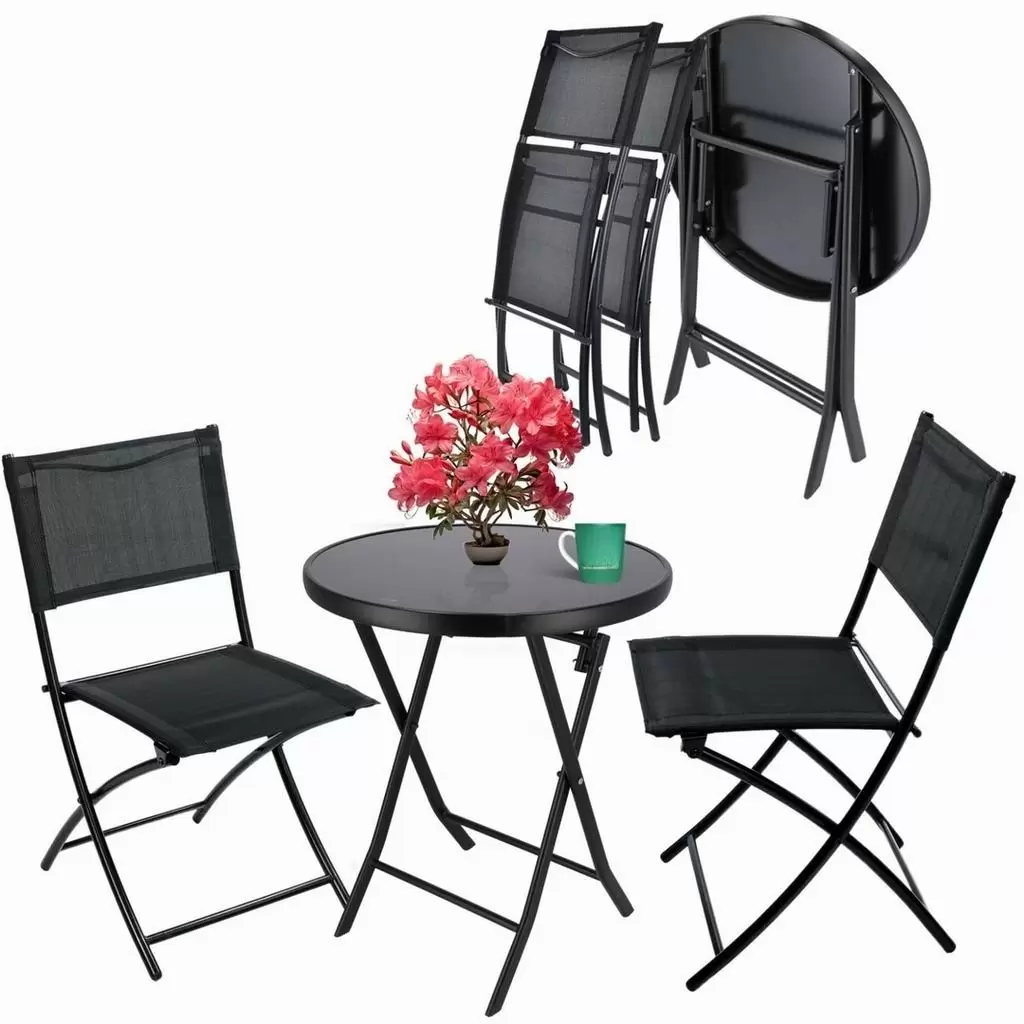 Set mobilă de grădină Jumi OM-886094, negru