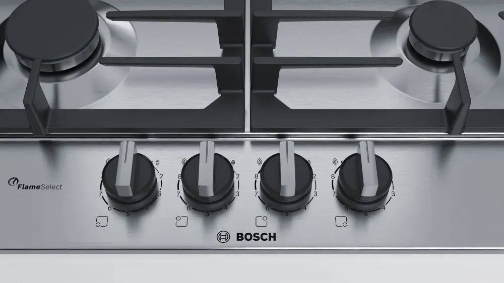 Газовая панель Bosch PCP6A5B90, нержавеющая сталь