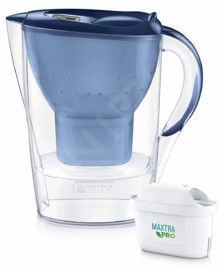 Filtru de apă tip cană Brita Marella + filtru Maxtra Pro Pure Performance, albastru