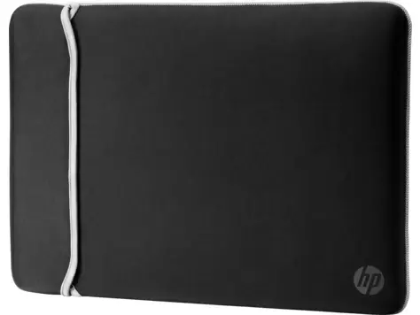 Сумка для ноутбука HP Reversible Sleeve, черный/серебристый