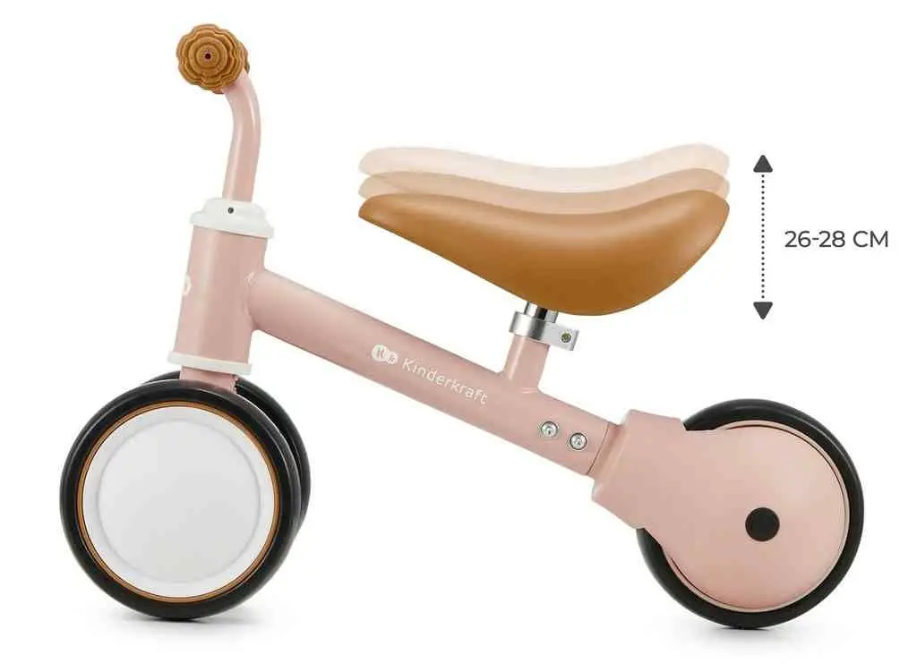 Bicicletă fără pedale KinderKraft Cutie, roz