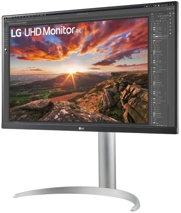Монитор LG 27UP850-W, серебристый