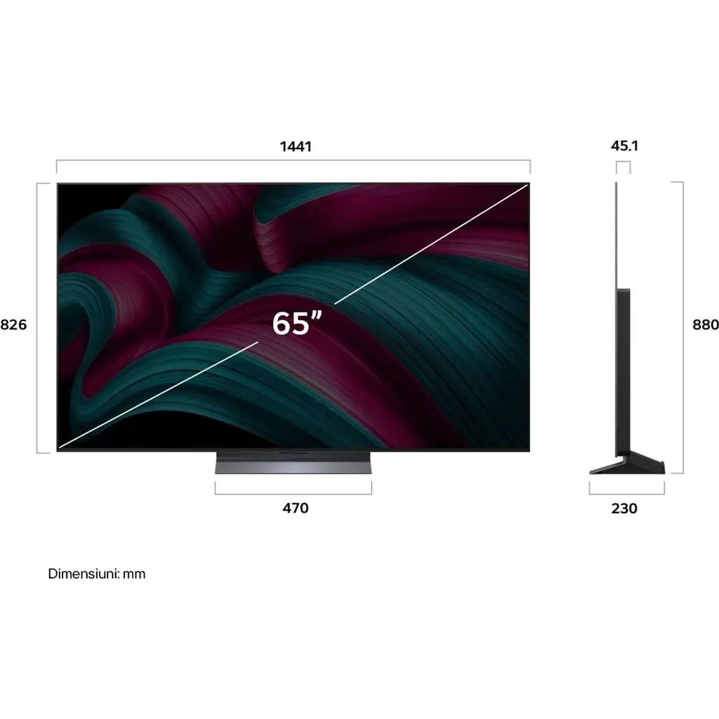 Телевизор LG OLED65C52LA, черный