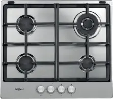 Plită incorporabilă cu gaz Whirlpool TGML 661 IX, inox