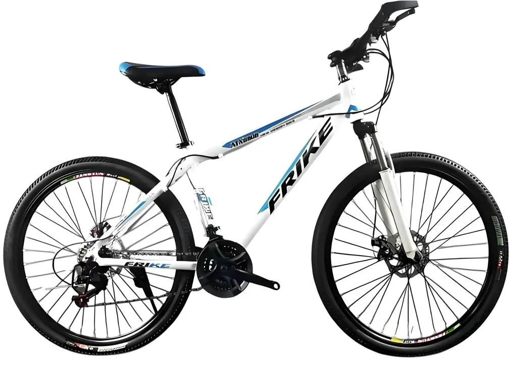 Bicicletă Frike TY-MTB 26, alb/albastru