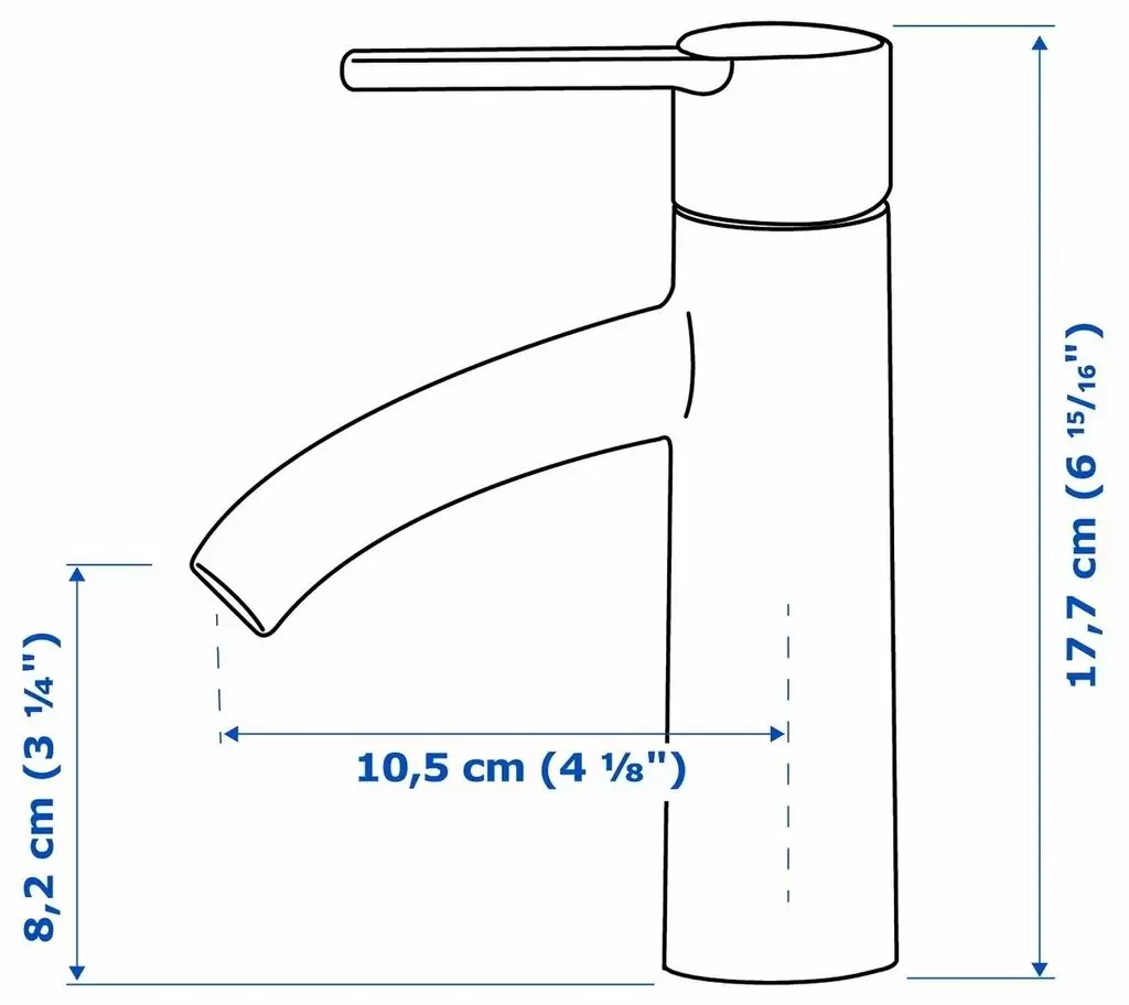 Baterie pentru lavoar IKEA Dalskar 302.812.92, crom