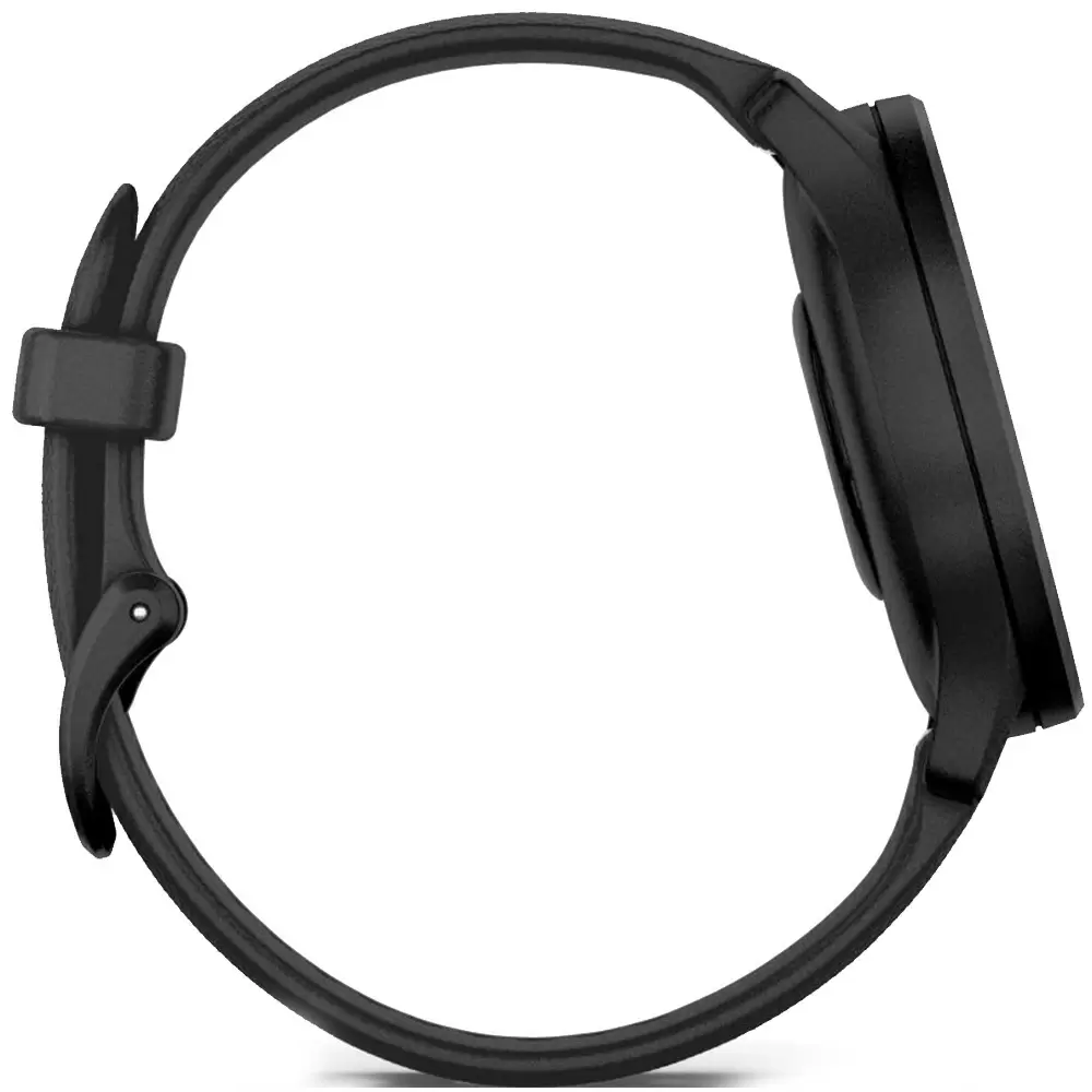 Smartwatch Garmin vivomove Sport, Black Case and Silicone Band with Slate Accents