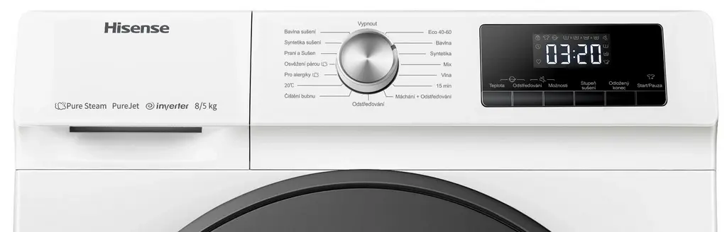 Maşină de spălat rufe Hisense WDQA9014EVJM, alb