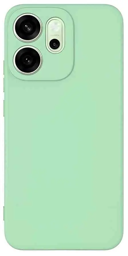 Husă de protecție WOO Liquid Silicone Oppo Reno 14F/FS (WOOCLSR14F/FSGR), verde