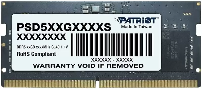 Memorie SO-DIMM Patriot Signature Line 8GB DDR5-4800MHz, CL40, 1.1V